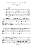 Sonata No. 16 in C Major KV 545 - Allegro - Clarinet in A Solo w/ Piano