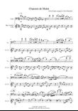 Chanson de Matin for Cello and Bass Clarinet Duet