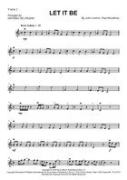 Let It Be Violin Solo scores gallery preview page 3