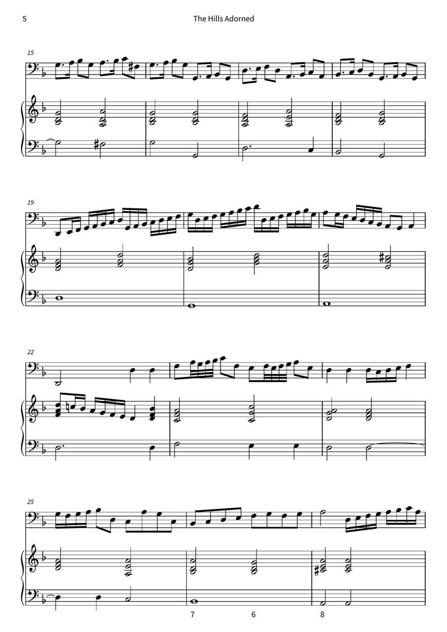 The Hills Adorned by Giovanni Pierluigi da Palestrina Bassoon - Digital Sheet Music page 6