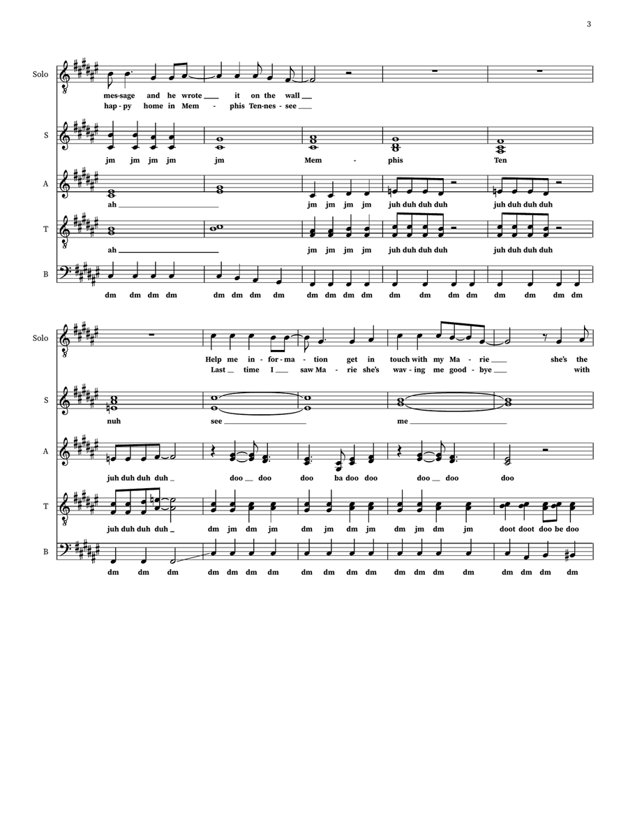 Memphis, Tennessee Memphis, Tennessee 4-Part scores gallery preview page 3