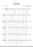 Silent Night (Stille Nacht) - Alto Sax in Ab Major With Chords & lyrics in English & Germany - Easy