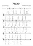 Silent Night (Stille Nacht) - Clarinet in F Major With Chords & lyrics in English & Germany - Easy