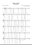 Silent Night (Stille Nacht) - Flute in C Major With Chords & lyrics in English & Germany - Easy