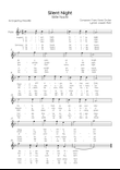 Silent Night (Stille Nacht) - Flute in F Major With Chords & lyrics in English & Germany - Easy
