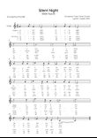 Silent Night (Stille Nacht) - Tenor Sax in C Major With Chords & lyrics in English & Germany - Easy