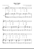 Silent Night (Stille Nacht) - Alto Sax & Piano in Bb With Chords & lyrics in English & Germany Easy