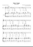 Silent Night (Stille Nacht) - Alto Sax & Piano in Eb With Chords & lyrics in English & Germany Easy