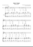 Silent Night (Stille Nacht) - Alto Sax & Piano in F With Chords & lyrics in English & Germany Easy