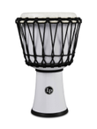 LP 7-inch Rope Tuned Circle Djembe with Perfect-Pitch head - White