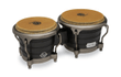 7-1/4-inch and 8-5/8-inch Raul Rekow Bongos - Dark Walnut with Black Satin Hardware