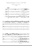Sonata No. 16 in C Major KV 545 - Allegro - Woodwind Quartet