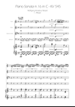 Sonata No. 16 in C Major KV 545 - Allegro - Woodwind Quartet
