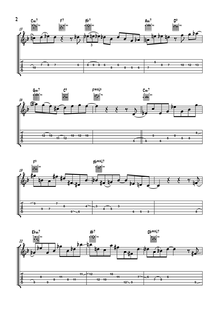 Confirmation Etude Electric Guitar - Digital Sheet Music page 2