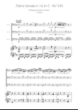 Sonata No. 16 in C Major KV 545 - Allegro - Cello Trio
