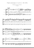 Sonata No. 16 in C Major KV 545 - Allegro - Clarinet Trio