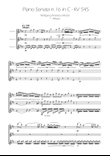 Sonata No. 16 in C Major KV 545 - Allegro - Clarinet Trio