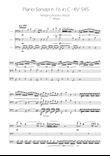 Sonata No. 16 in C Major KV 545 - Allegro - Cello Trio