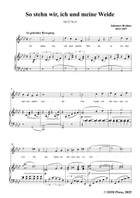 Brahms-So stehn wir,in A flat Major Piano, Vocal scores gallery preview page 3