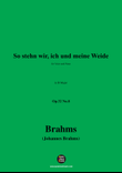 Brahms-So stehn wir,in B Major