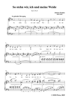 Brahms-So stehn wir,in D Major Piano, Vocal scores gallery preview page 3