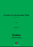 Brahms-So stehn wir,in C Major