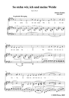 Brahms-So stehn wir,in E Major Piano, Vocal scores gallery preview page 3