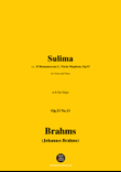 Brahms-Sulima,in B flat Major