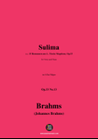 Brahms-Sulima,in A flat Major