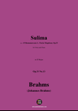 Brahms-Sulima,in D Major