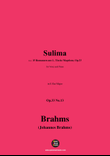 Brahms-Sulima,in E flat Major