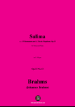 Brahms-Sulima,in E Major