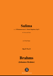 Brahms-Sulima,in D flat Major