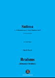 Brahms-Sulima,in G flat Major