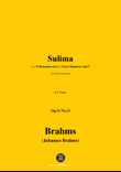 Brahms-Sulima,in F Major