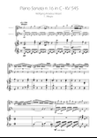 Sonata No. 16 in C Major KV 545 - Allegro - Clarinet Duet