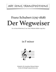 SCHUBERT: Der Wegweiser, D. 911 no. 20 (transposed to F minor)