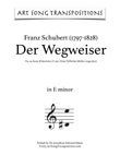 SCHUBERT: Der Wegweiser, D. 911 no. 20 (transposed to E minor)