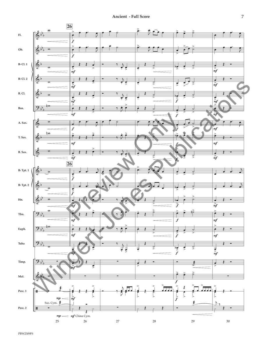 Ancient (Judges Set) Concert Band - Sheet Music page 8