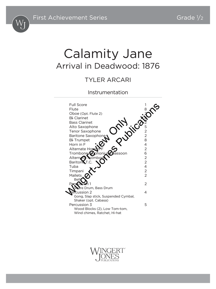 Calamity Jane (Bundled Set) Concert Band - Sheet Music page 2