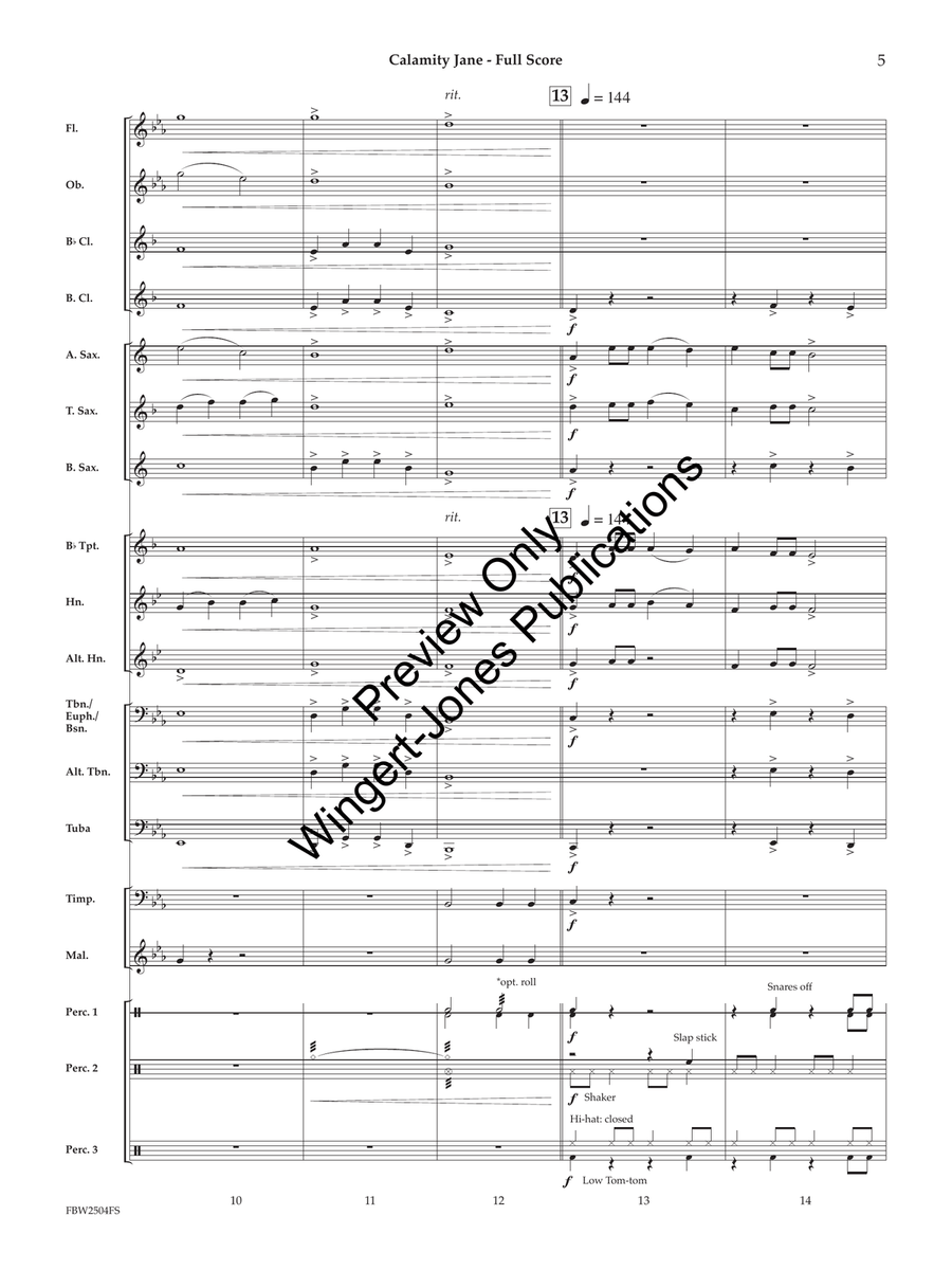 Calamity Jane (Bundled Set) Concert Band - Sheet Music page 6