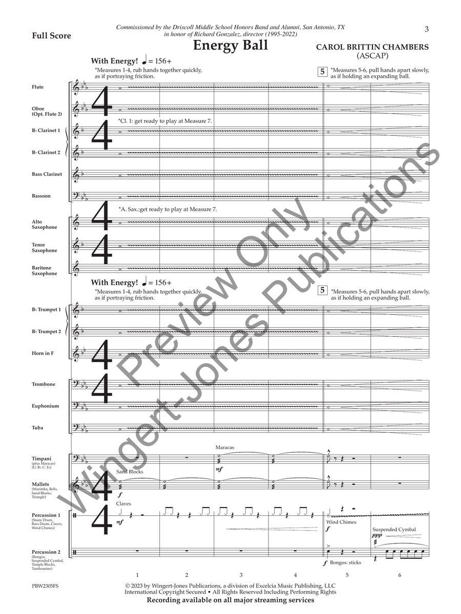 Energy Ball (Bundled Set) Concert Band - Sheet Music page 4
