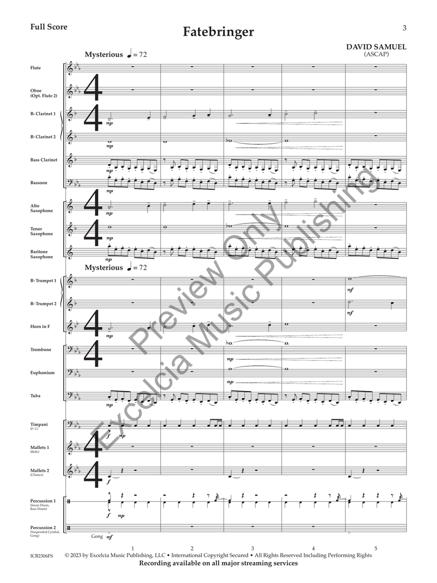 Fatebringer (Judges Set) Concert Band - Sheet Music page 4