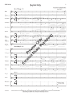 Joyful Lily (Judges Set) Concert Band scores gallery preview page 4