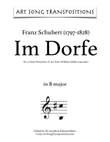 SCHUBERT: Im Dorfe, D. 911 no. 17 (transposed to B major)