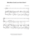 What More Could Love Have Given (Duet for Soprano and Alto solo)