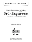 SCHUBERT: Frühlingstraum, D. 911 no. 11 (transposed to E-flat major)