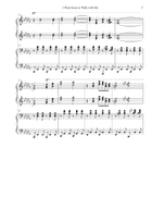 I Want Jesus to Walk With Me 1 Piano, 4-Hands scores gallery preview page 5