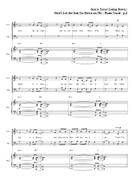 Medley: Sun Is Never Going Down with Don't Let The Sun Go Down On Me 4-Part scores gallery preview page 3