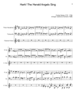 Hark! The Herald Angels Sing - T. Sax., Cello and Guitar. With Parts.